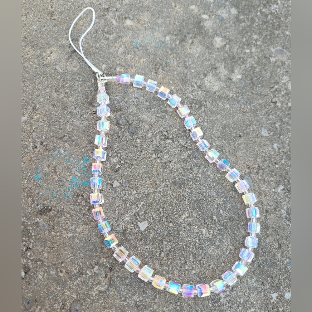 Crystal Beaded Phone Charm NWOT
